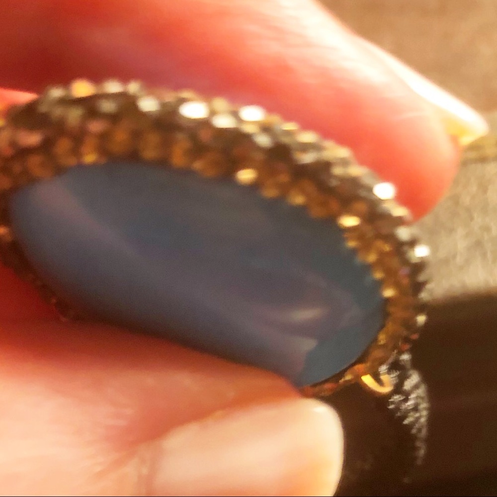 NWOT Anthropologie Gem Stone Bracelet Pave Crystal - Picture 3 of 3